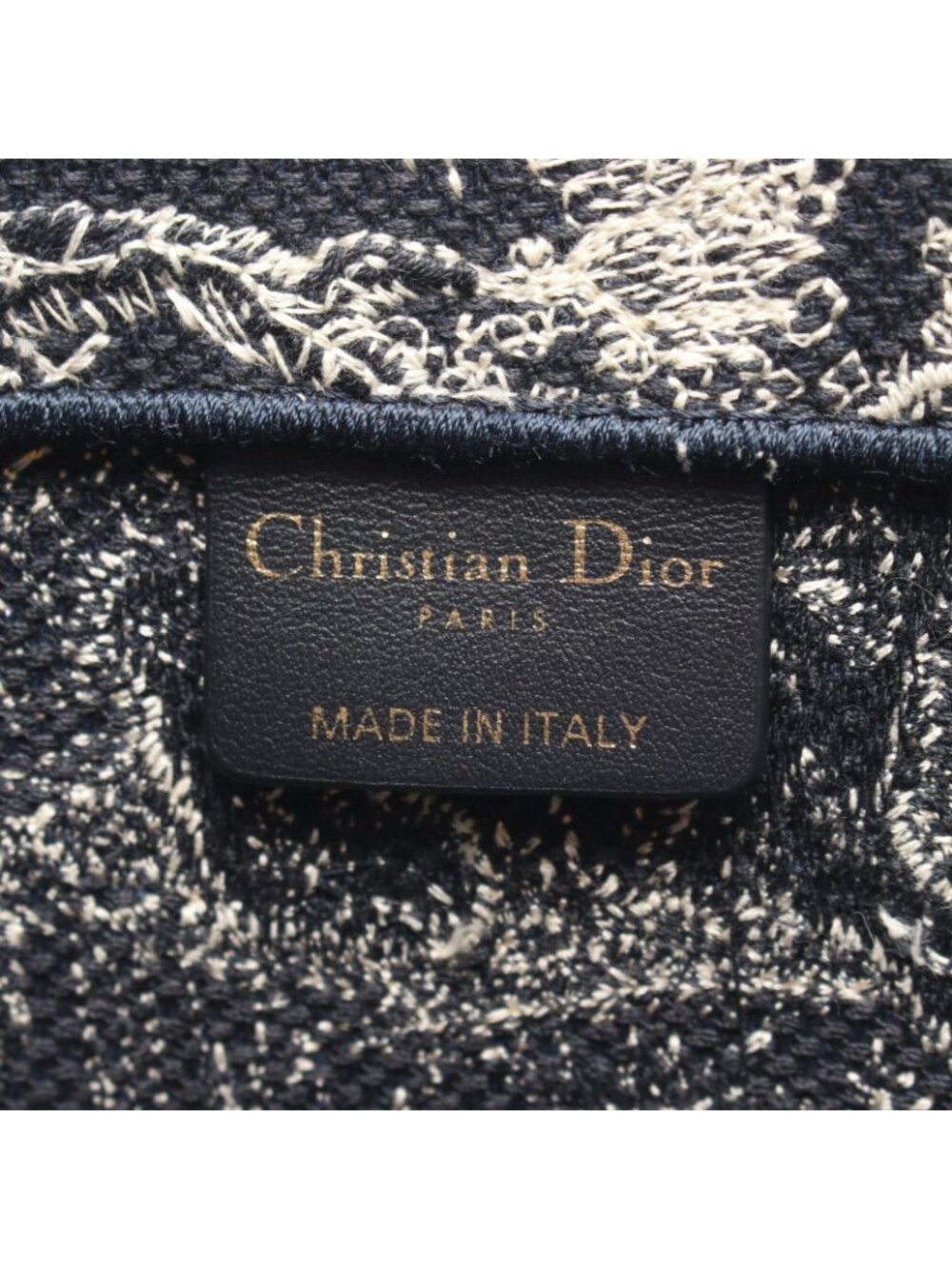 Dior Tote Book Navy Canvas - Picture 4 of 6